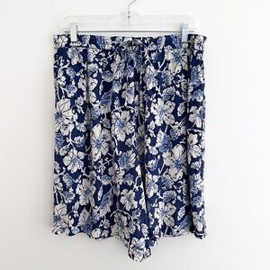 Vintage Cottagecore Floral High Waist Shorts